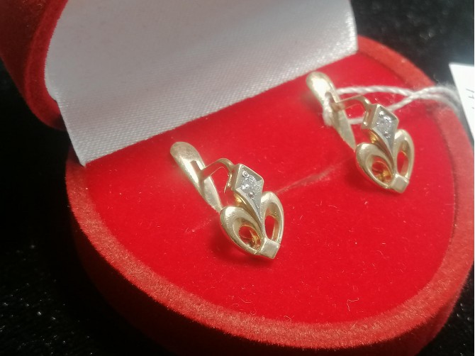 Серьги золотые