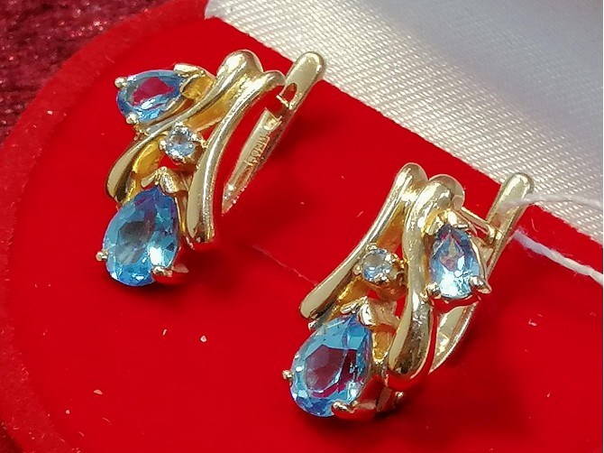 Серьги золотые