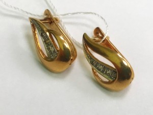 Серьги золотые