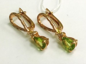 Серьги золотые