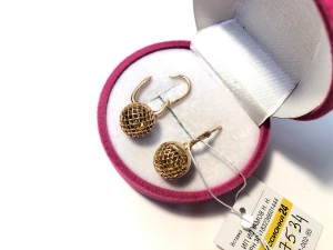 Серьги золотые