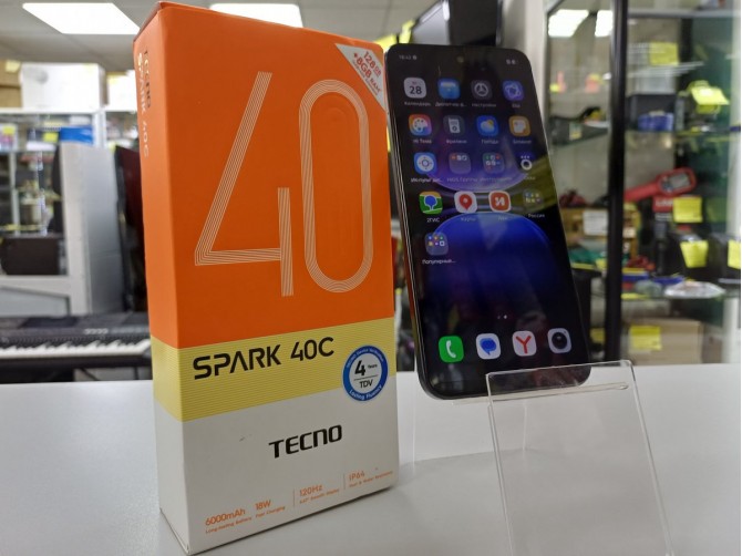 Мобильный телефон TECNO, Spark 40C, 128GB