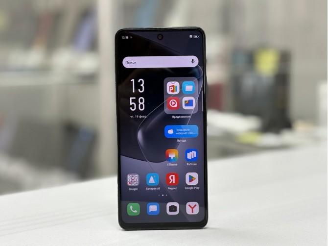 Мобильный телефон Infinix, Hot 50, 128 ГБ, голубой