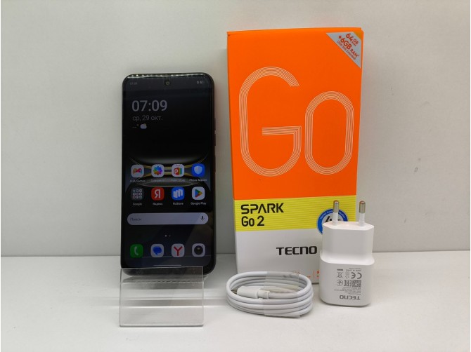 Смартфон TECNO Spark Go 2, 64 ГБ, серый, 3 ГБ