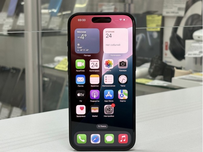 Мобильный телефон Apple, iPhone 15, 128 ГБ, черный