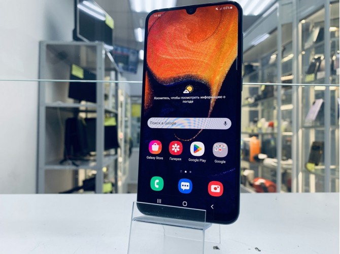 Мобильный телефон Samsung, Galaxy A50, 64 ГБ, белый