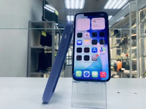 Мобильный телефон Apple, iPhone 13 mini, 128 ГБ, синий, 4 ГБ, Сколы, трещины, 1–2 мелкие царапины
