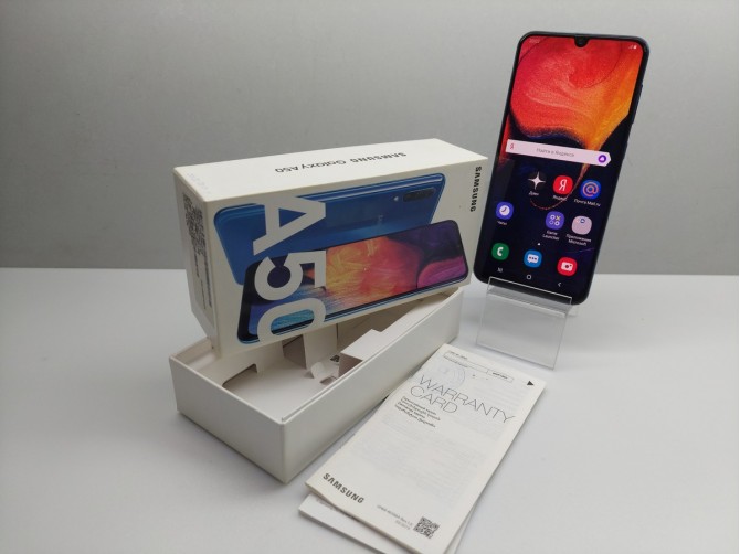 Мобильный телефон Samsung, Galaxy A50, 64 ГБ, синий