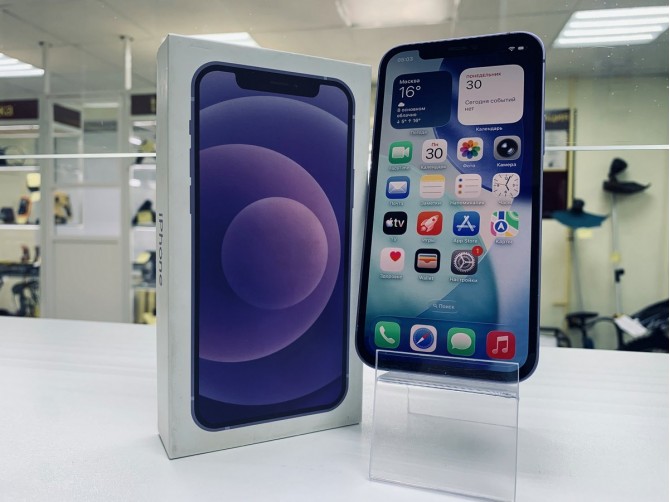 Мобильный телефон Apple, iPhone 12, 256 ГБ, фиолетовый