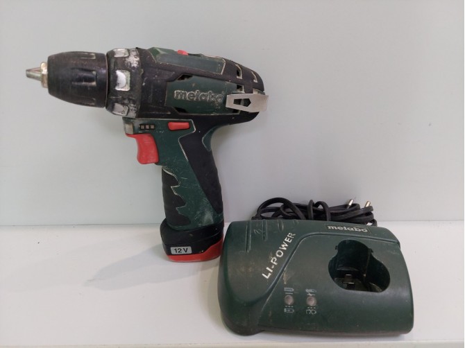 Шуруповерт, Metabo, PowerMaxx BS, Аккумуляторный, 12.0