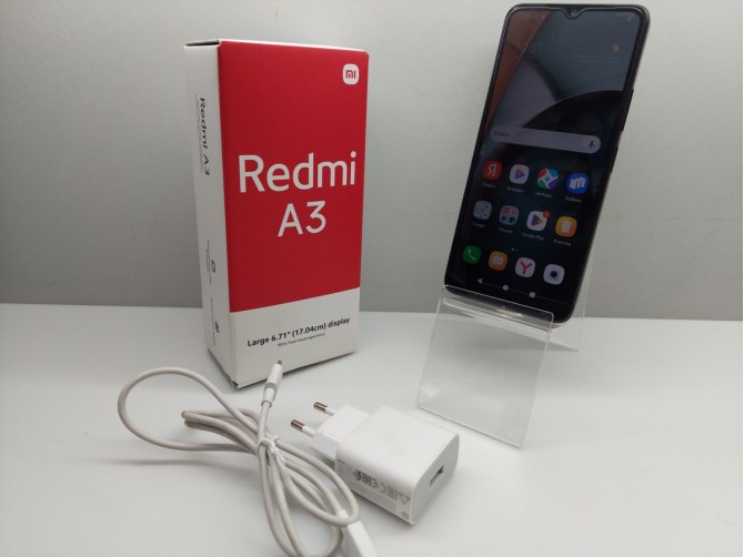 Мобильный телефон Xiaomi, Redmi A3, 128 ГБ, черный