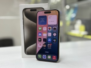 Мобильный телефон Apple, iPhone 15 Pro, 128 ГБ, серый