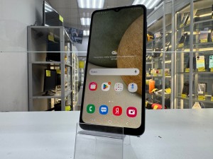 Мобильный телефон Samsung, Galaxy A12, 64 ГБ, синий, трещина на камере