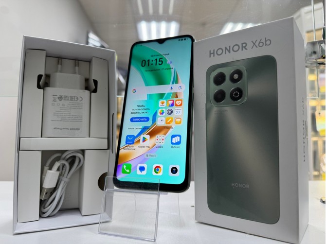 Мобильный телефон Honor X6b, 4/128 ГБ, 2 SIM