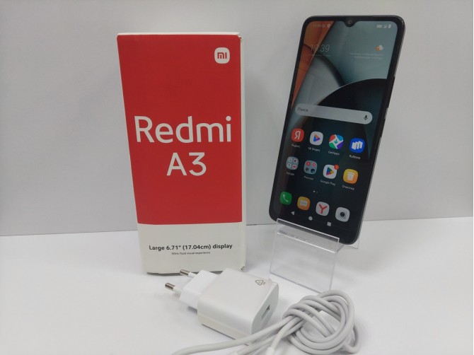 Мобильный телефон Xiaomi, Redmi A3, 128 ГБ, черный