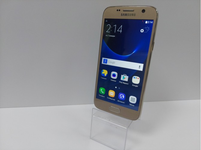 Мобильный телефон Samsung, Galaxy S7, 64 ГБ, золотистый