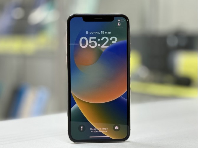 Мобильный телефон Apple, iPhone X, 64 ГБ, серебристый