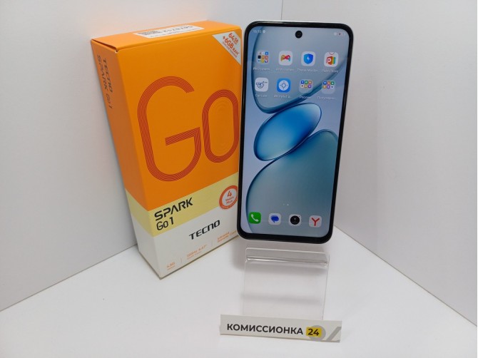 Мобильный телефон TECNO, Spark Go 1, 64 ГБ, белый