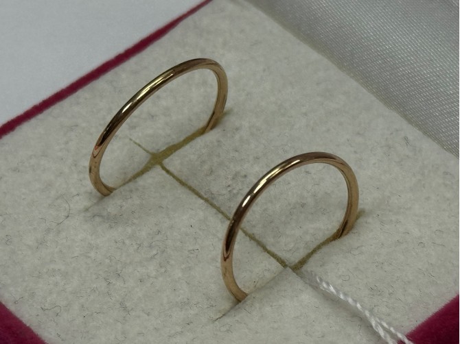 Серьги конго золотые