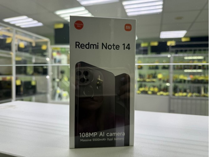 Смартфон Xiaomi Redmi Note 14, 256 ГБ, чёрный, 8 ГБ