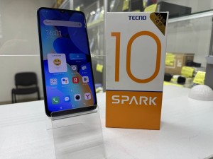Мобильный телефон TECNO, Spark 10, 128 ГБ, синий