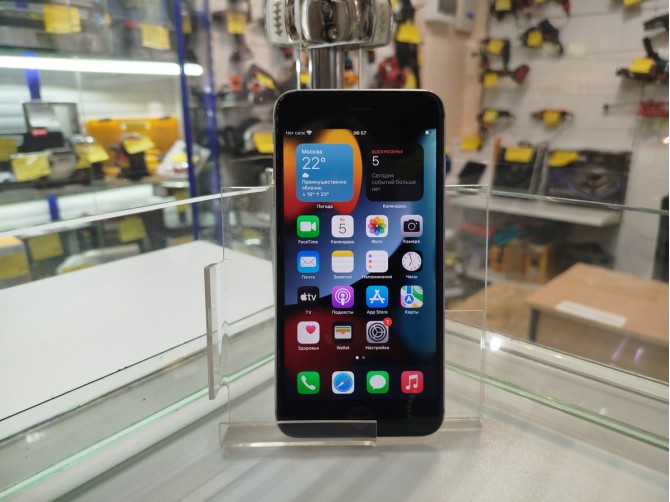 Мобильный телефон Apple, iPhone 6S Plus, 128 ГБ, серебристый