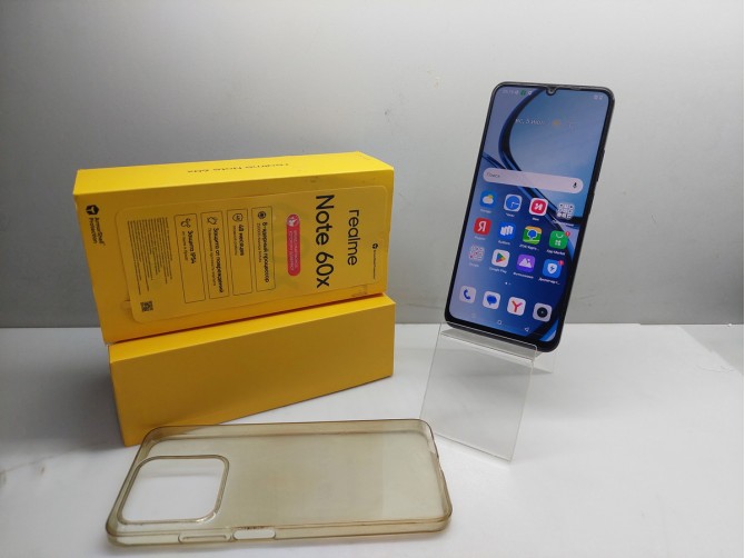 Мобильный телефон realme, Note 60x, 64 ГБ, черный