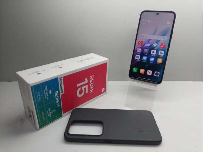 Мобильный телефон Xiaomi, Redmi 15, 128 ГБ, черный