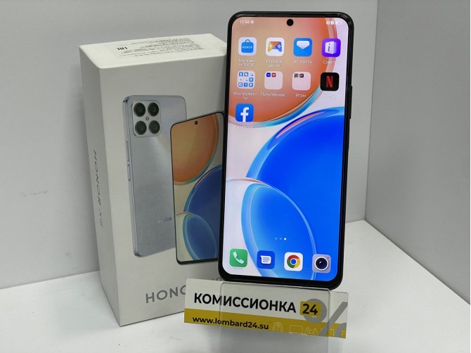 Мобильный телефон Honor, X8, 128 ГБ, черный