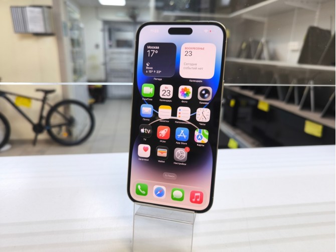 Мобильный телефон Apple, iPhone 14 Pro Max, 128 ГБ, серебристый
