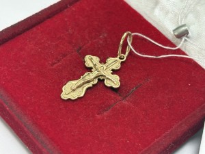 Крест,им:осаф золотой