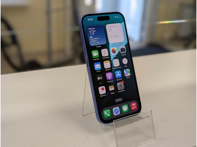 Мобильный телефон Apple, iPhone 16, 256 ГБ, голубой