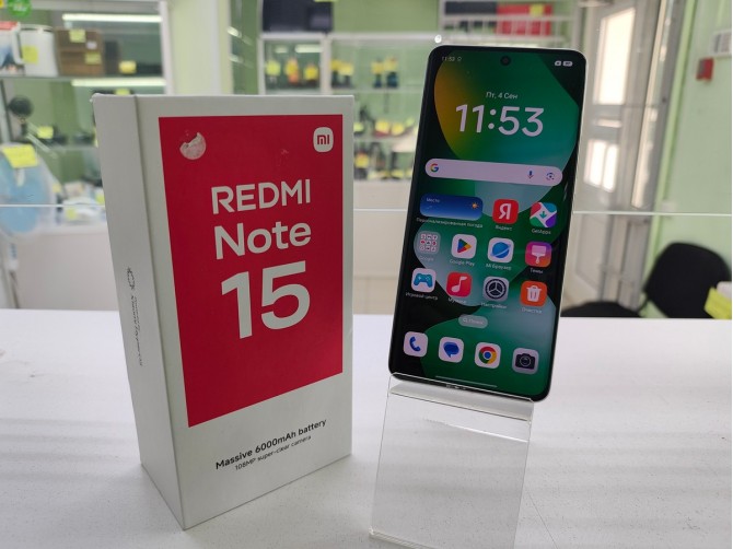 Мобильный телефон Xiaomi, Redmi Note 15, 256 ГБ, голубой