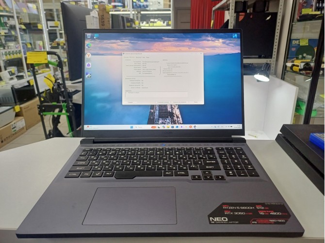 Ноутбук ardor Gaming NEO RTX 3050 4GB