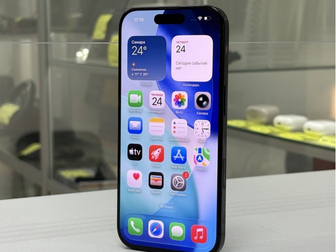 Мобильный телефон Apple, iPhone 16 Pro, 128 ГБ, черный