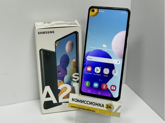 Мобильный телефон Samsung, Galaxy A21s, 64 ГБ, черный