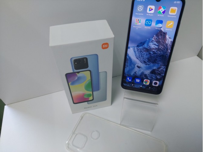 Мобильный телефон Xiaomi, Redmi 10A, 64 ГБ, серебристый