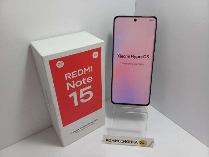 Мобильный телефон Xiaomi, Redmi Note 15, 128 ГБ, черный