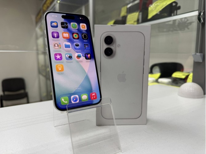 Мобильный телефон Apple, iPhone 16, 128 ГБ, белый